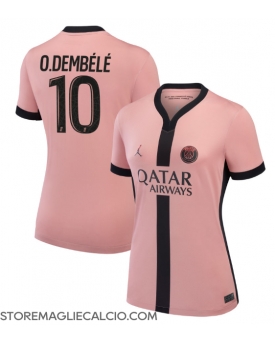 Paris Saint-Germain Ousmane Dembele #10 Maglia Gara Terza Repliche 2024-25 Donna